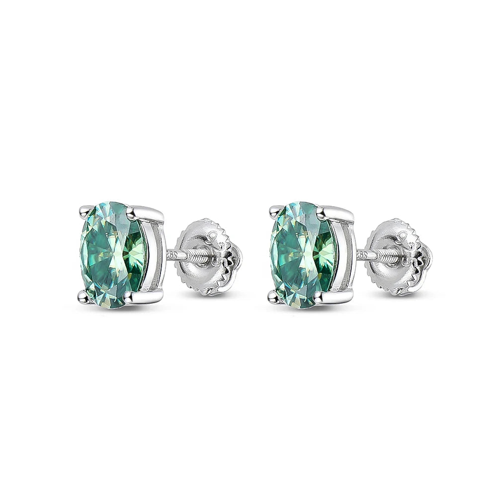 KNOBSPIN Moissanite Tennis Necklace for Woman Wedding Jewely with Certificate 925 Sterling Sliver Plated 18k White Gold Necklace